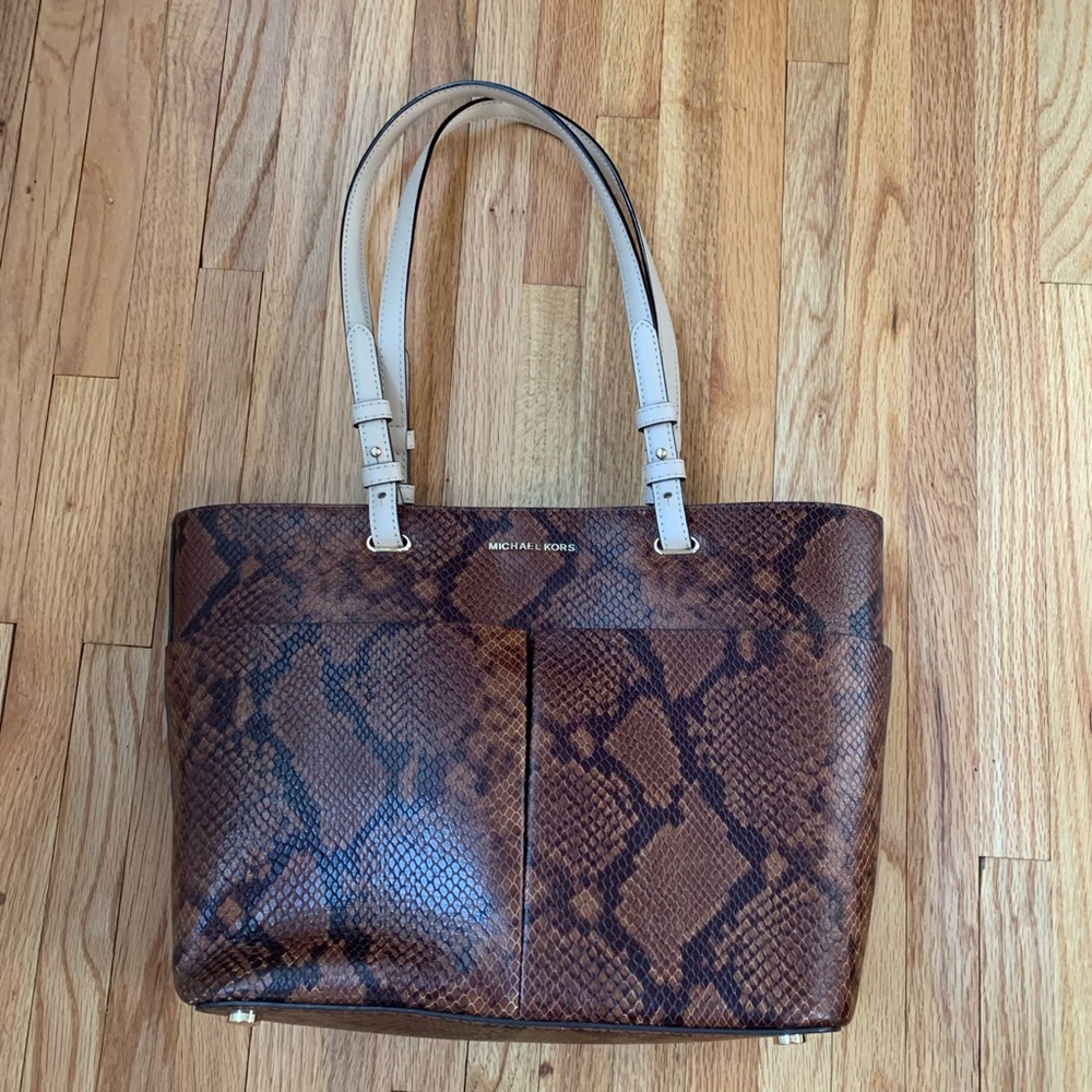 Michael Kors Snake Skin Print Tote